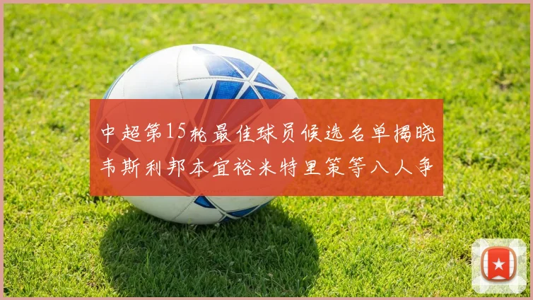 中超第15轮最佳球员候选名单揭晓韦斯利邦本宜裕米特里策等八人争夺荣誉